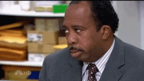 Stanley The Office GIF - Stanley The Office Eye Roll GIFs