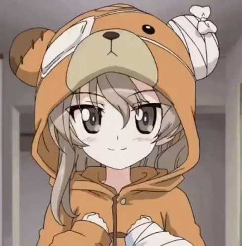 Anime Caracter Saying Yes Bear GIF - Anime Caracter Saying Yes Bear GIFs