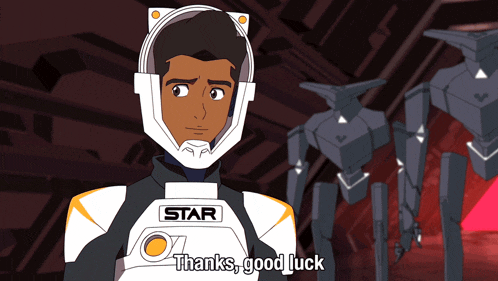 a cartoon character with a helmet that says star