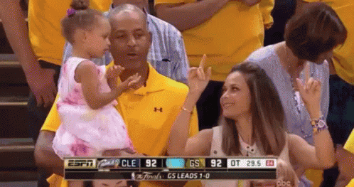 Riley Curry & Grandparents GIF - Granddaughter Dell Curry Riley Curry GIFs