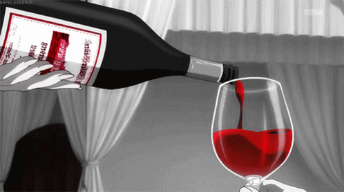 Anime Red Wine GIF - Anime Red Wine Pour GIFs