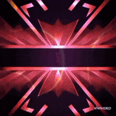a red and purple background with a star in the middle and the word vivavideo on the bottom
