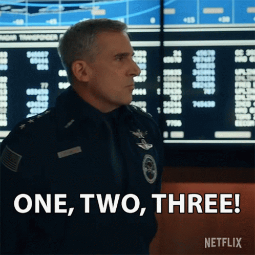 One Two Three General Mark Naird GIF - One Two Three General Mark Naird Steve Carell GIFs