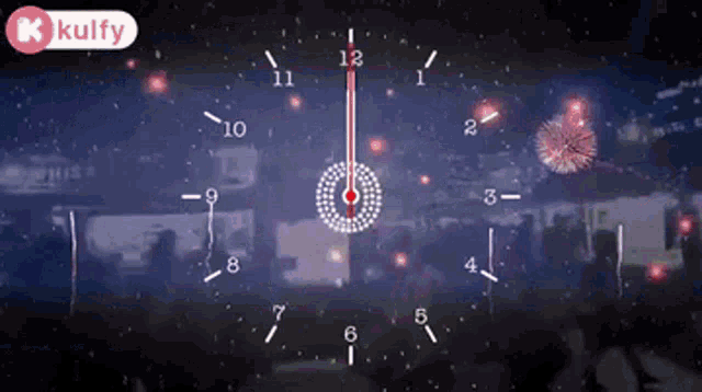 a clock shows that it is almost midnight