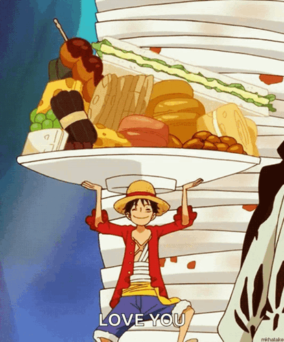 Dinner Time Food GIF - Dinner Time Food Monkey D Luffy GIFs