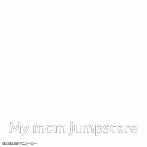 a yellow smiley face with the words " my mom jumpscare " written below it