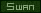 a green background with the word swan in white letters