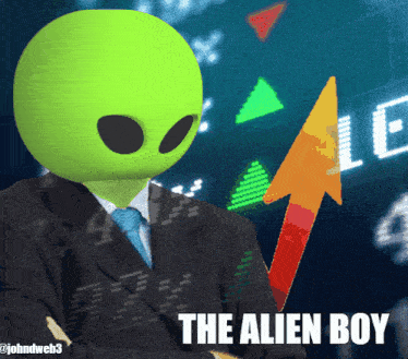 The Alien Boy Stocks Up GIF - The Alien Boy Stocks Up Up Only GIFs