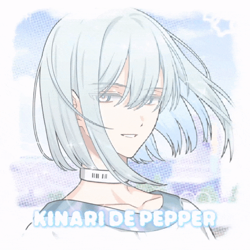 a drawing of a girl with the name kinari de pepper