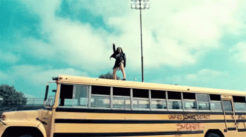 Break The Rules Charli Xcx GIF - Break The Rules Music Video Charli Xcx School Bus GIFs