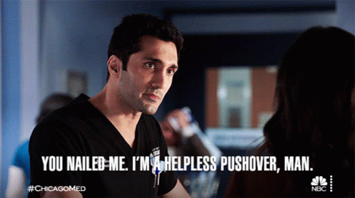 You Nailed Me Im A Helpless Pushover Man GIF - You Nailed Me Im A Helpless Pushover Man Dr Crockett Marcel GIFs