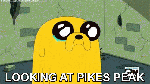Looking At Pikes Peak Adventuretime GIF - Adventure Time Jake The Dog Jake GIFs