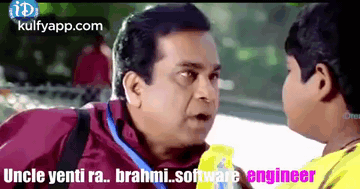 Uncle Yenti Ra..Brahmi Software Engineer.Gif GIF - Uncle Yenti Ra..Brahmi Software Engineer Brahmi Software Engineer GIFs