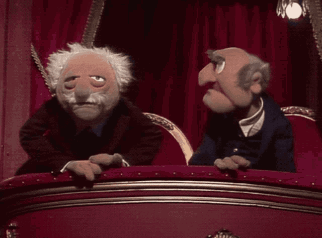 Muppets Muppet Show GIF - Muppets Muppet Show Statler And Waldorf GIFs