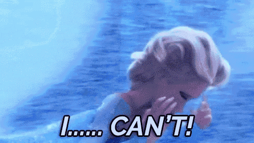 I Can'T! - Frozen GIF - Let It Go Elsa Disney GIFs