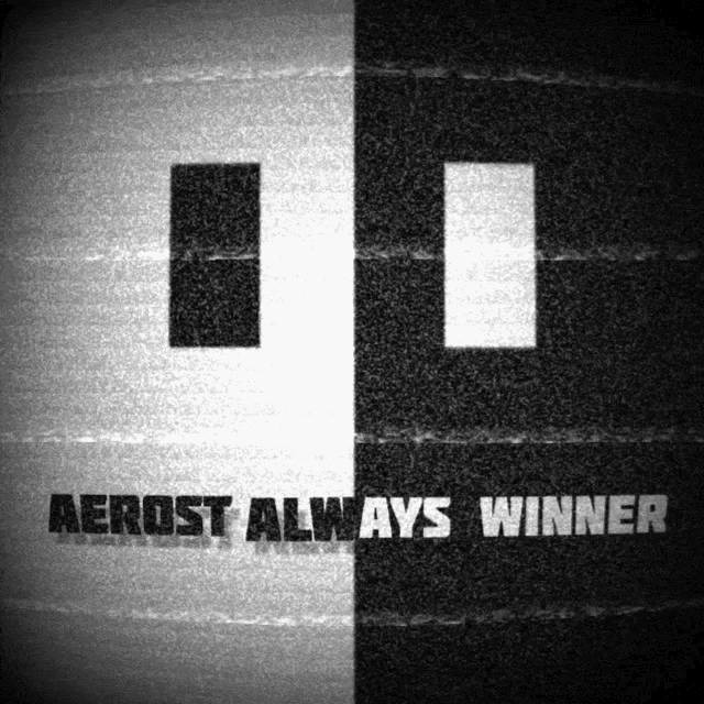 a black and white image with the words aerost always winner on the bottom