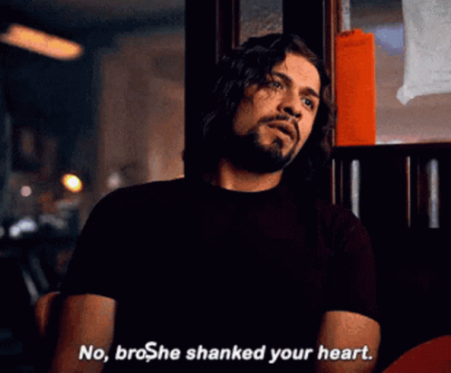 She Shanked My Heart Diego Hargeeves GIF - She Shanked My Heart Diego Hargeeves GIFs