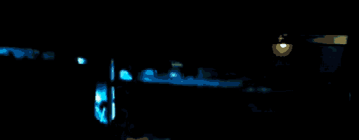 a dark blue background with a few white lines