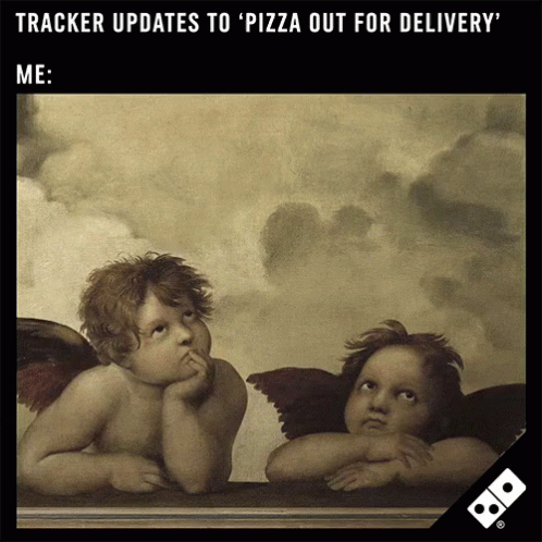 Tracker Updates To 'Pizza Out For Delivery' GIF - Dominos Gi Fs Pizza Dominos GIFs