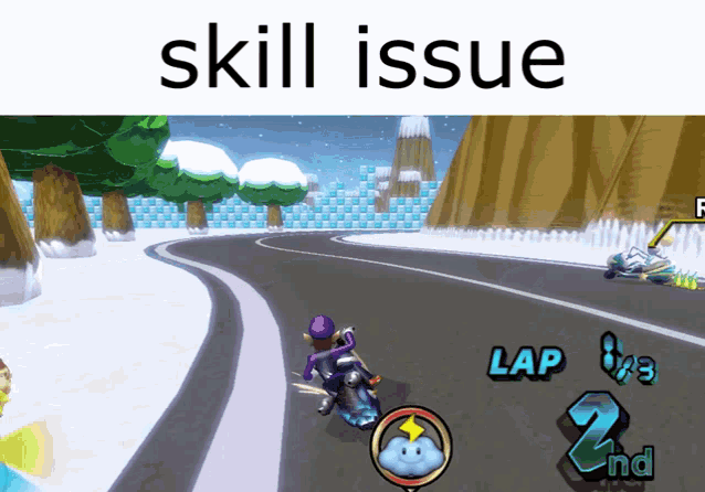 Skill Issue Mario Kart GIF - Skill Issue Mario Kart Wii GIFs