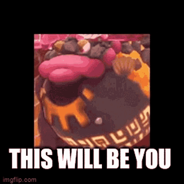 a cartoon character with a crown on his head and the words `` this will be you '' .