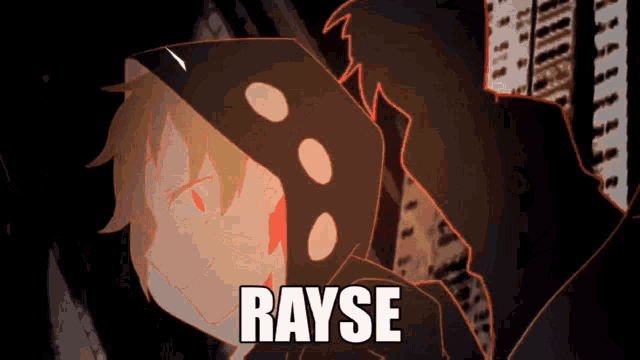 a drawing of a person with the word rayse on the bottom