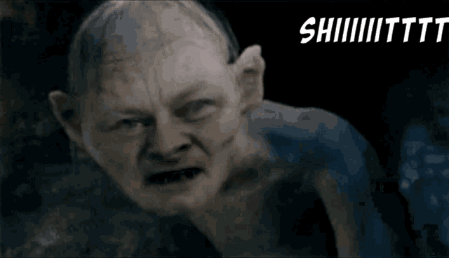 a close up of a naked man with the word shitt on the bottom right