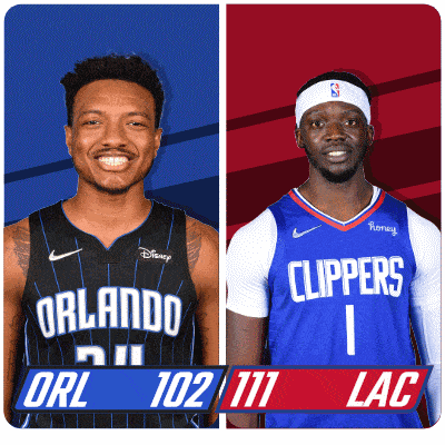 two basketball players for the orlando magic and clippers