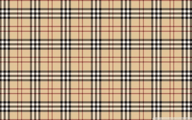 a burberry plaid pattern is repeated on a beige background