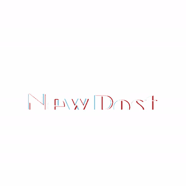 a white background with the words new post in red and blue
