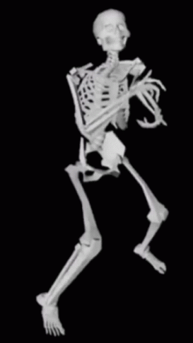 Skeleton Dancing Skeleton GIF