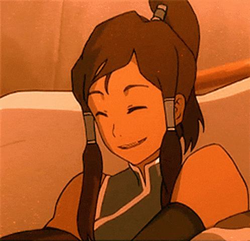 a cartoon girl is sitting in a bathtub smiling