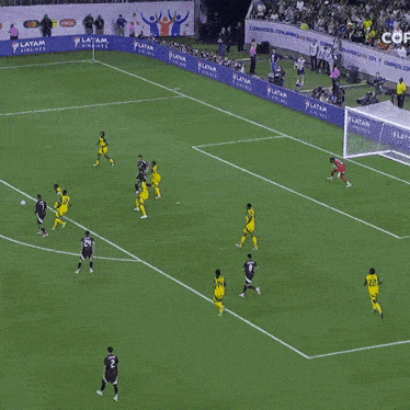 conmebol copa america usa 202 is written on the side of a soccer field