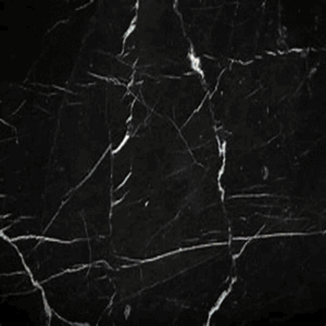 a black marble texture with white veins on a black background .