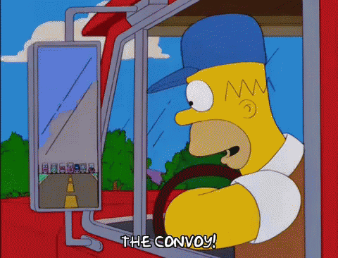 Convoy GIF - Convoy The Convoy The Simpsons GIFs