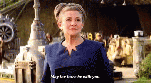 Star Wars Princess Leia GIF - Star Wars Princess Leia May The Force Be With You GIFs