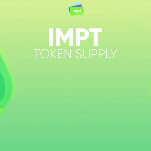 an advertisement for impt token supply will be burned every month 55 m tokens