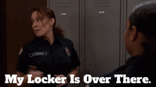 Station19 Andy Herrera GIF - Station19 Andy Herrera My Locker Is Over There GIFs