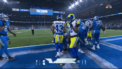 a football player with the number 43 on his back