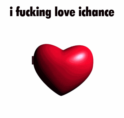 a heart shaped mirror with a picture of a man and the words " i fucking love ichance " above it