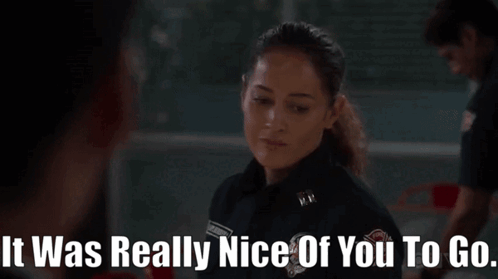 Station 19 Andy Herrera GIF - Station 19 Andy Herrera It Was Really Nice Of You To Go GIFs