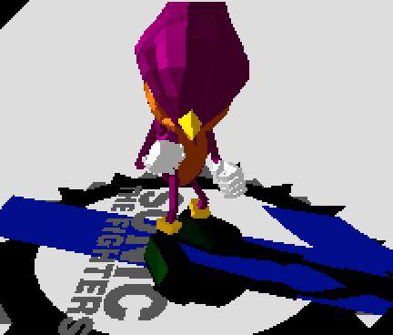 a pixel art of sonic the fighters with a blue background