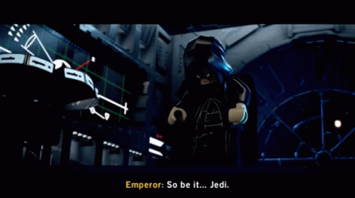 Lego Star Wars Emperor Palpatine GIF - Lego Star Wars Emperor Palpatine So Be It Jedi GIFs