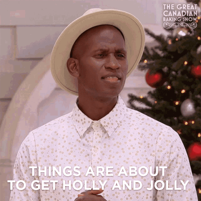 Things Are About To Get Holly And Jolly Alan Shane Lewis GIF - Things Are About To Get Holly And Jolly Alan Shane Lewis Great Canadian Baking Show GIFs
