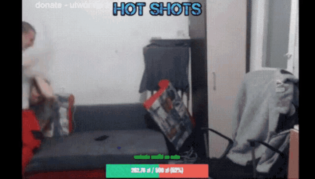 a screenshot of a video with the words hot shots on the top