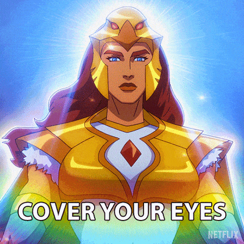 Cover Your Eyes Teela GIF - Cover Your Eyes Teela Masters Of The Universe Revolution GIFs