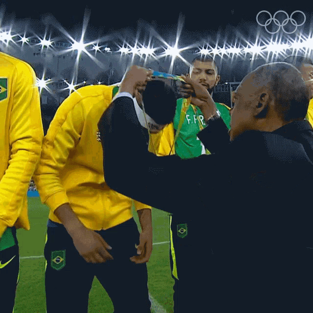 Gold Medal Neymar GIF - Gold Medal Neymar International Olympic Committee250days GIFs