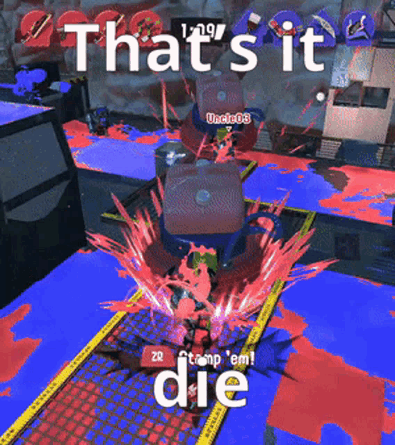 a video game that says that 's it