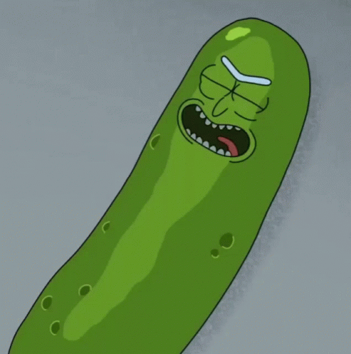 Rick And Morty Pickle GIF - Rick And Morty Pickle Vegetables GIFs