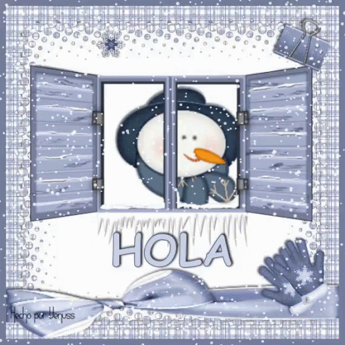 Snowman Hola GIF - Snowman Hola GIFs